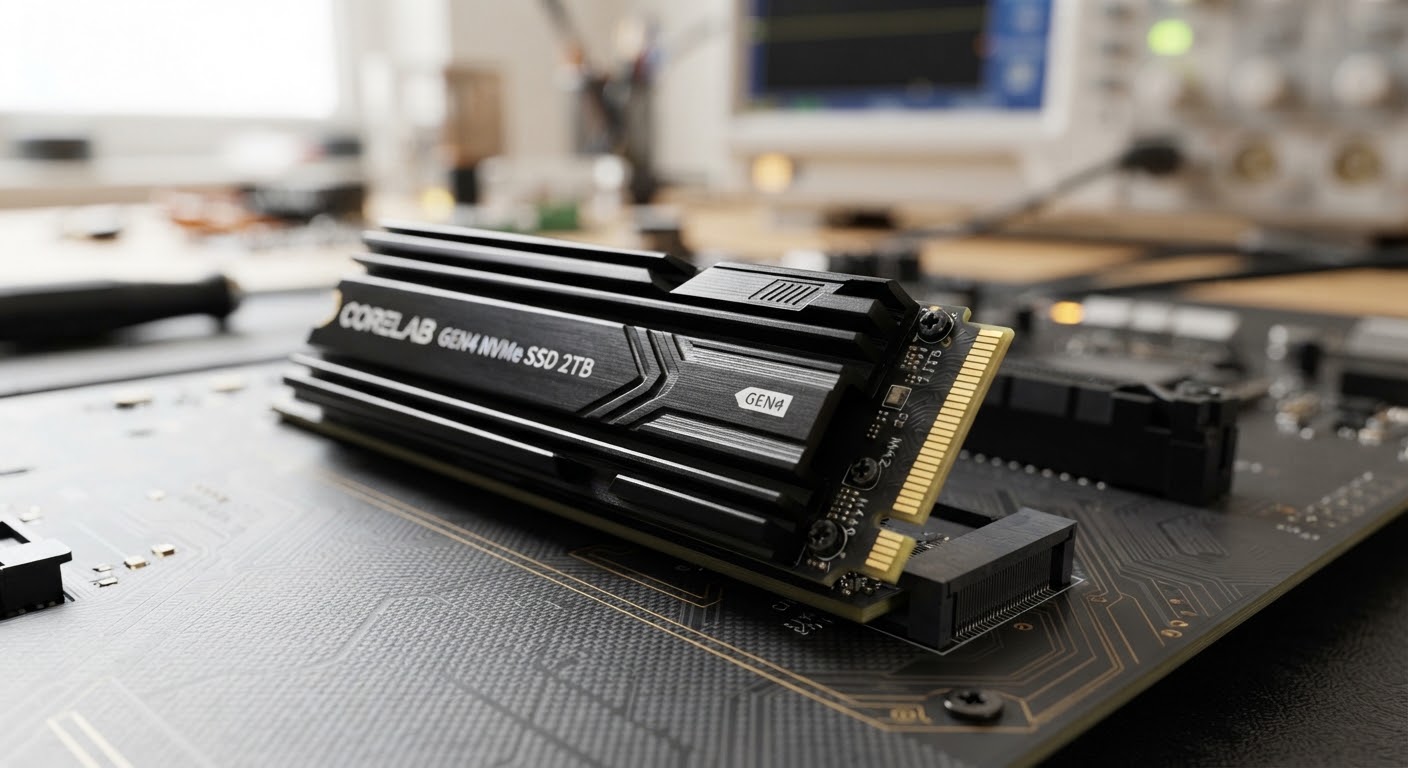 2TB Gen4 SSD — PCIe Gen4 x4 · 2TB · Integrated Heatsink